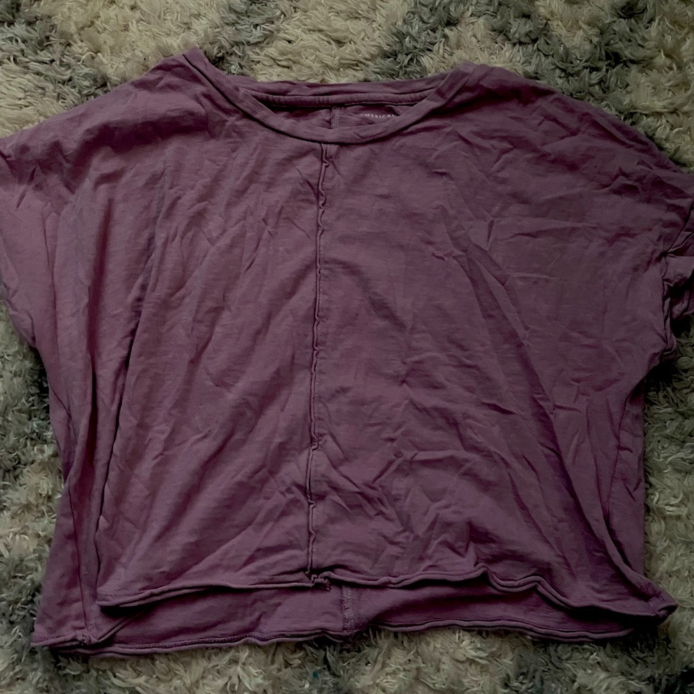 american eagle cropped shirt